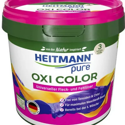 Heitmann pure oxi color odplamiacz do tkanin białych i kolorowych 500 g