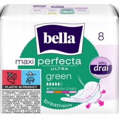 Bella perfecta ultra maxi green podpaski higieniczne ze skrzydełkami 8 szt