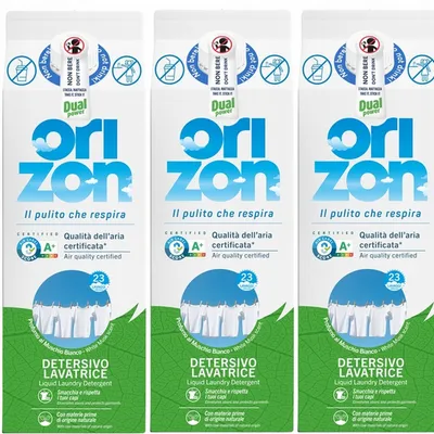 Dual power orizon muschio bianco żel do prania karton 3-pack 2760 ml
