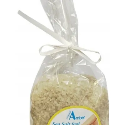 Aqua amber sól do kąpieli stóp z olejkami eterycznymi i drzewo herbaciane 300 g