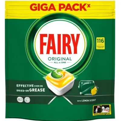 Fairy orginal all in one lemon kapsułki do zmywarki 100 szt