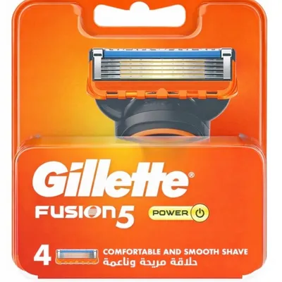 Gillette fusion power plastik ostrza 4 szt