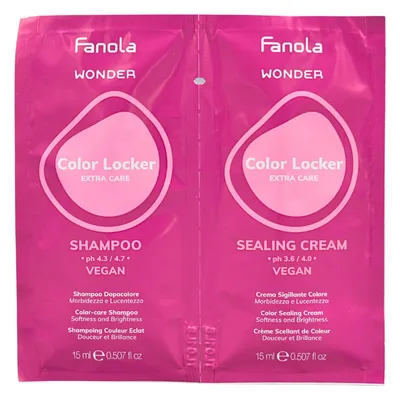 Fanola wonder color locker shampoo+cream 2x15 ml