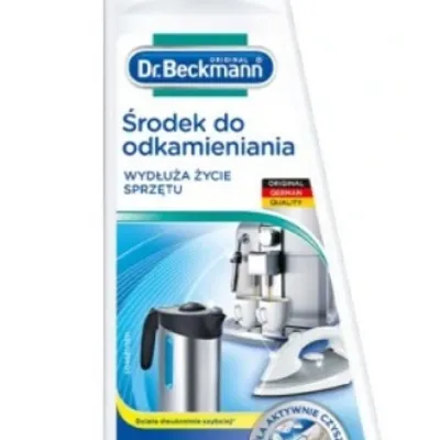 Dr. beckmann odkamieniacz do ekspresu czajnika żelazka agd 250 ml