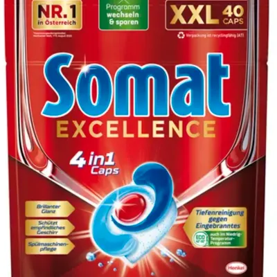Somat 4w1 excellence kapsułki do zmywarki 40 szt