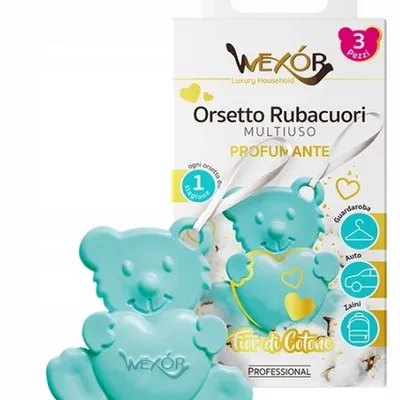Wexor odświeżacz w zawieszce fior di cotone 3 szt