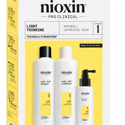 Nioxin system 1 kit shampoo+cond+treat 2x300+100 ml