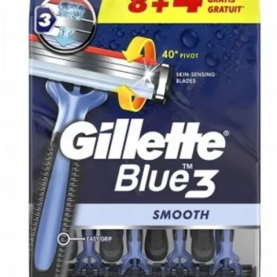Gillette blue 3 smooth maszynki do golenia worek 12 szt