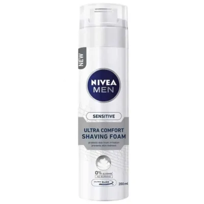 Nivea men sensitive ultra comfort pianka do golenia 200 ml