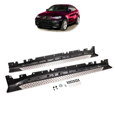 Stopnie boczne progowe do bmw x6 e71 e72 07-14 aluminium