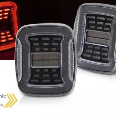 Lampy tylne diodowe Jeep Wrangler YJ/TJ (1991–2006) black
