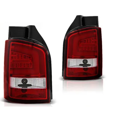 Lampy tylne diodowe VW T5 03-09 RED WHITE LED BAR