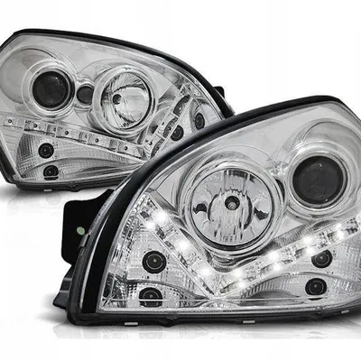 Lampy Hyundai Tucson 04-10 soczewki chrome led