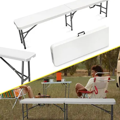 Ławka składana w walizkę 180 cm cateringowa bankietowa ogrodowa