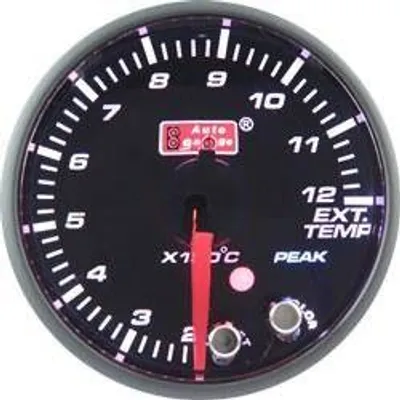 Zegar auto gauge pk 60mm 10 color - exhaust temp