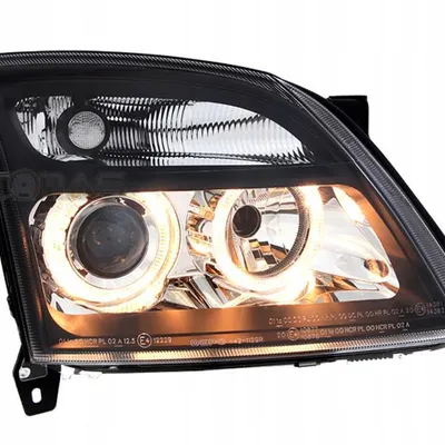 Lampy przednie reflektory Opel Vectra C ringi Czarne pasuje tez do Vectra C GTS