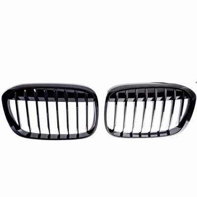 Grill sportowy pojedyncze żeberka Gloss Black BMW X1 F48 przed liftem 2015-2019