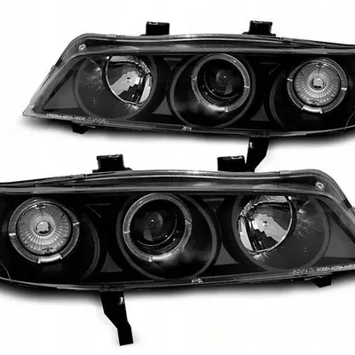 Reflektory lampy Honda Accord 94-97 soczewki ringi black
