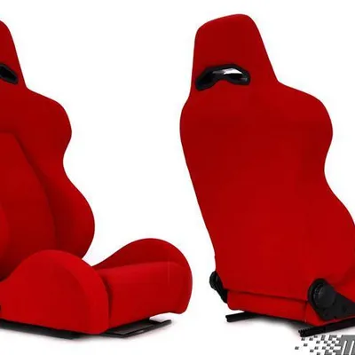 Fotel sportowy DRAGO Welur Red
