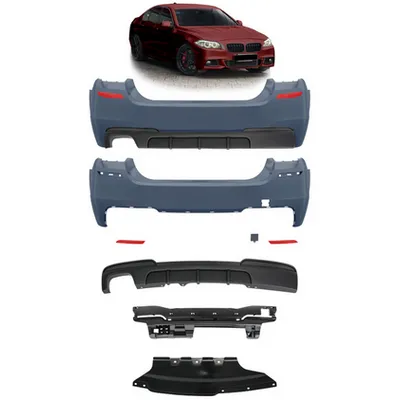 Tylny zderzak sport PDC zestaw z dyfuzorem BMW 5 F10 2010-2017