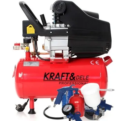 Kompresor Olejowy 24L KD400 +Zestaw