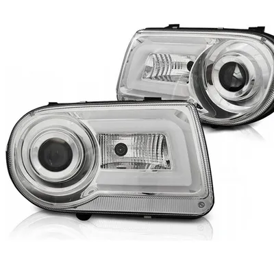 Lampy Przednie Chrysler 300c 05-10 Chrome Tube Led