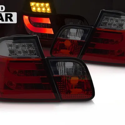 Lampy tylne LED Red Smoke do BMW E46 Sedan 1998–2001