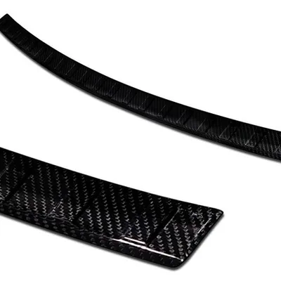 Nakładka na zderzak tylny do Nissan Qashqai 2 (Carbon Fiber)