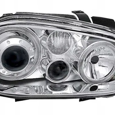Reflektory przednie VW Golf IV CHROM RINGI