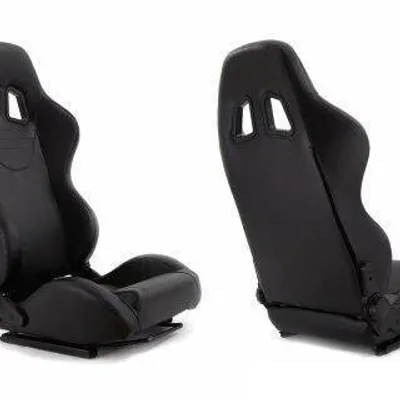 Fotel sportowy MONZA+ Skóra Black