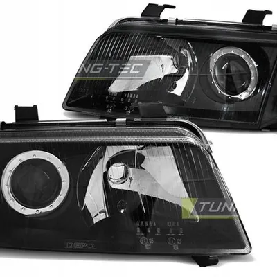 Lampy przednie reflektory A4 B5 black soczewki