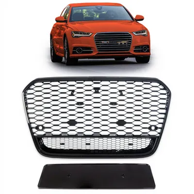 Grill sportowy Gloss Black AUDI A6 C7 Facelift 2015-2018