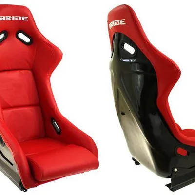 Fotel sportowy EVO Skóra Bride Red
