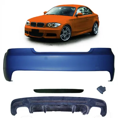 Tylny zderzak sport zestaw z dyfuzorem BMW 1 E82 E88 2007-2013