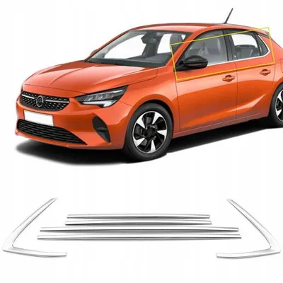 Listwy przyokienne pod szyby do OPEL CORSA G2J0 | U F 2019- HATCHBACK