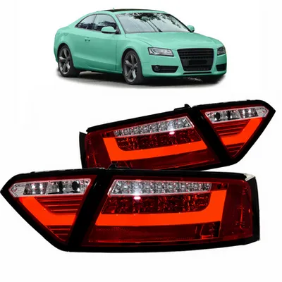 Zestaw Lamp Tylnych LED Red Clear AUDI A5 przed liftem 2007-2009