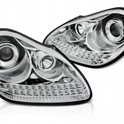 Lampy reflektory led chrome porsche cayenne 02-06