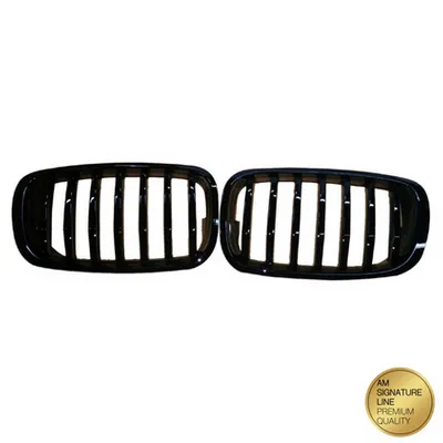 Grill sportowy pojedyncze żeberka Gloss Black BMW X6 E71 E72 X5 E70 2008-2014