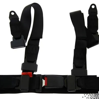Pasy sportowe 4p 2" Black - Monza
