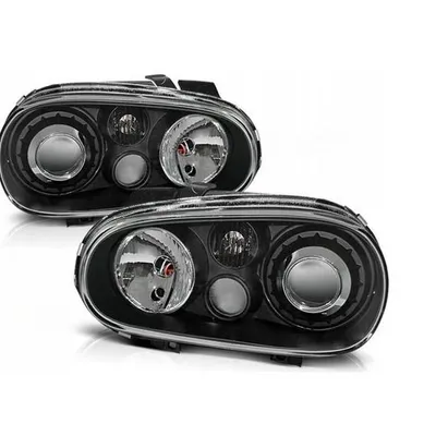 Reflektory lampy przednie VW Golf IV R32 LOOK BLACK