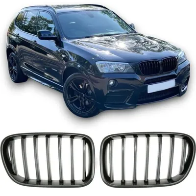 Grill bmw f25 10-14 gloss black połysk