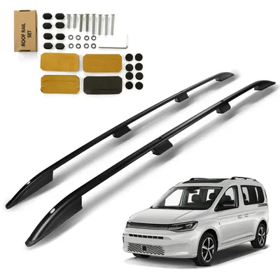 Relingi dachowe Volkswagen Caddy V SB | SK L2 | Maxi 2020- Czarny LONG
