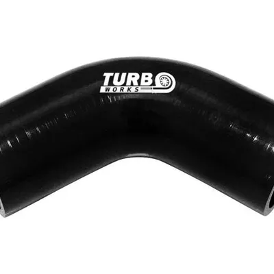 Kolanko 67st TurboWorks Black 76mm