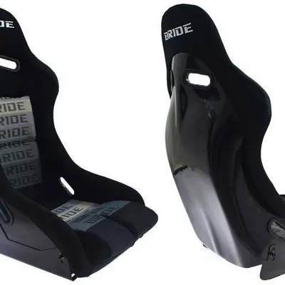 Fotel sportowy GTR Large Welur Bride Black/Grey