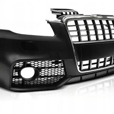 Zderzak sport chrome black do audi a4 b7 04-08