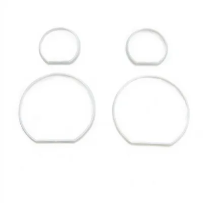 Sport Dashboard Rings Silver BMW 3 E46 Compact 1998-2006