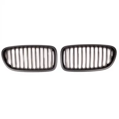 Grill sportowy pojedyncze żeberka Matt Black BMW 5 F10 F11 2010-2018