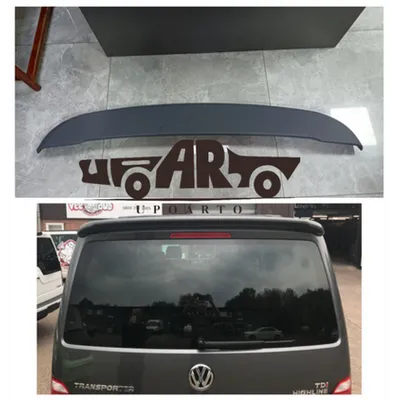 Lotka skrzydło Gloss Black VW TRANSPORTER MULTIVAN T6 2015-obecnie