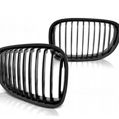 Grill, nerki BMW 7 F01 09-12 atrapa BLACK Połysk