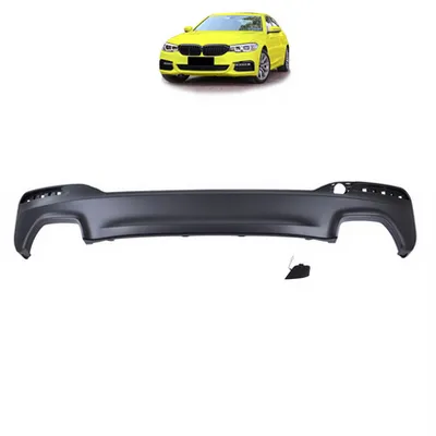 Tylny dyfuzor Matt Black BMW 5 G30 G31 przed liftem 2017-2020